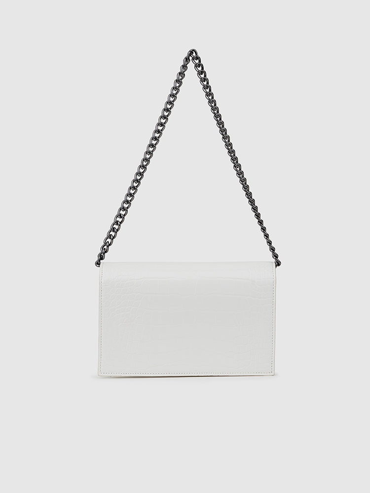 Mila Shoulder Sling Bag - MIRAGGIO #color_white