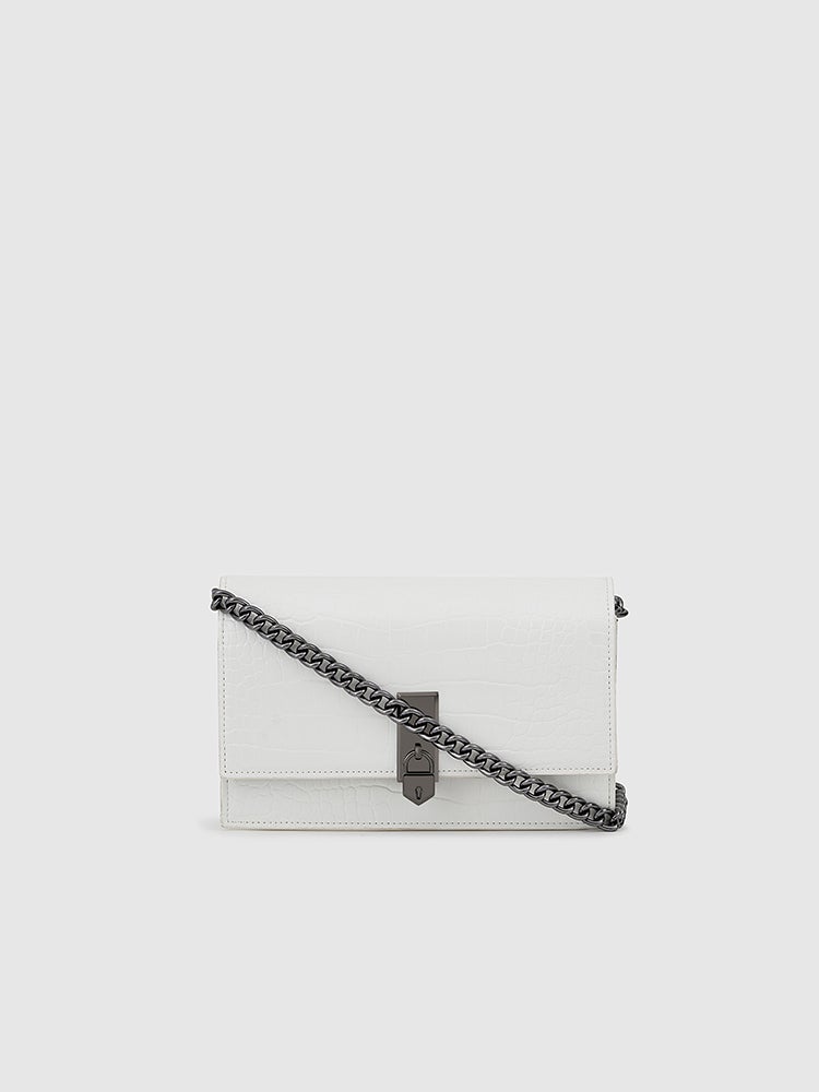 Mila Shoulder Sling Bag - MIRAGGIO#color_white