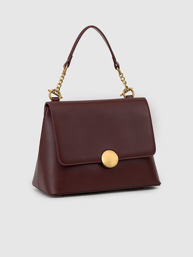 Dane Top Handle Bag - MIRAGGIO  #color_maroon