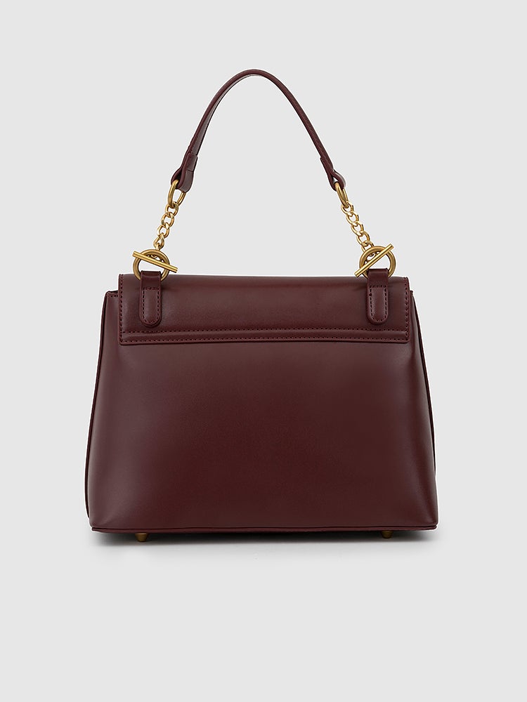 Dane Top Handle Bag - MIRAGGIO #color_maroon