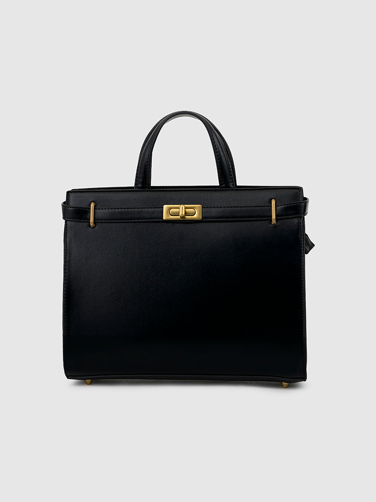 Stella Top Handle Bag - MIRAGGIO #color_black