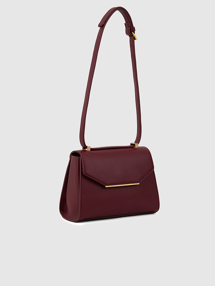 Dahlia Shoulder Bag - MIRAGGIO #color_maroon