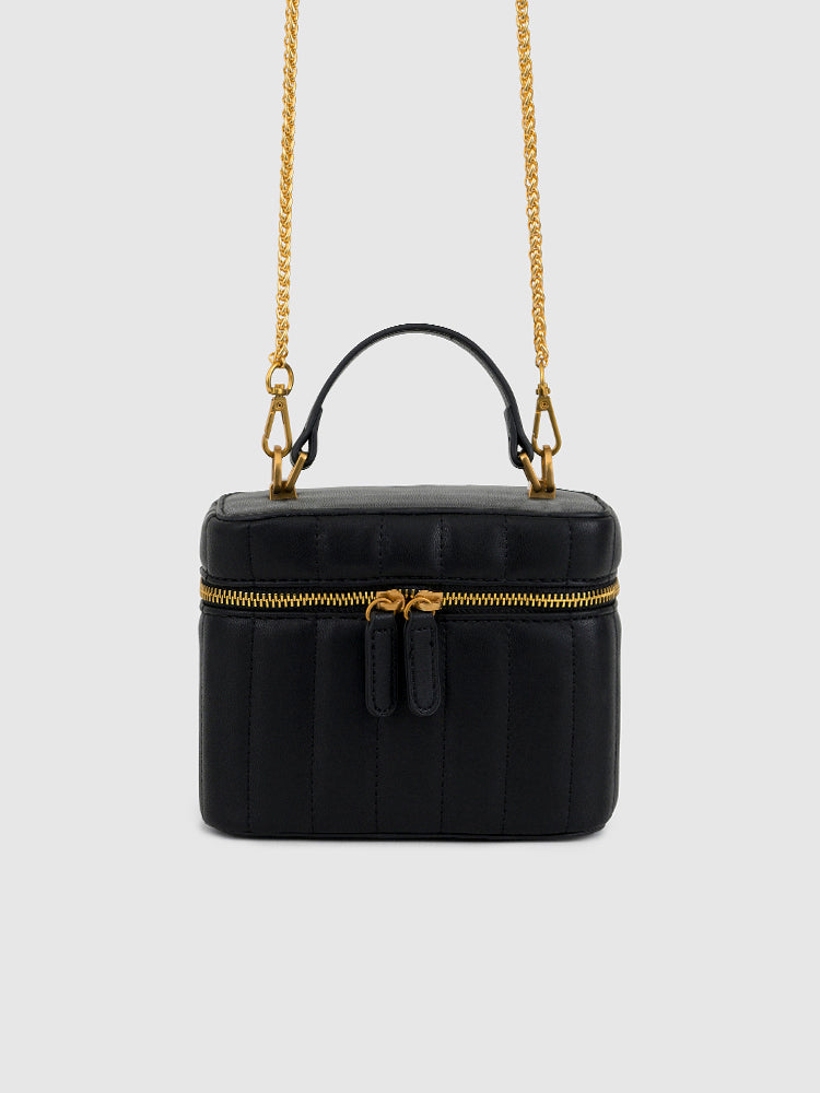 Faye satchel Bag - MIRAGGIO #color_black
