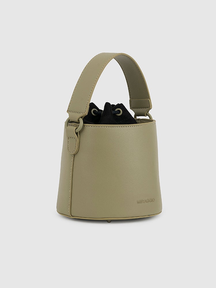 Akira Top Handle Bag - MIRAGGIO #color_pale-olive-green