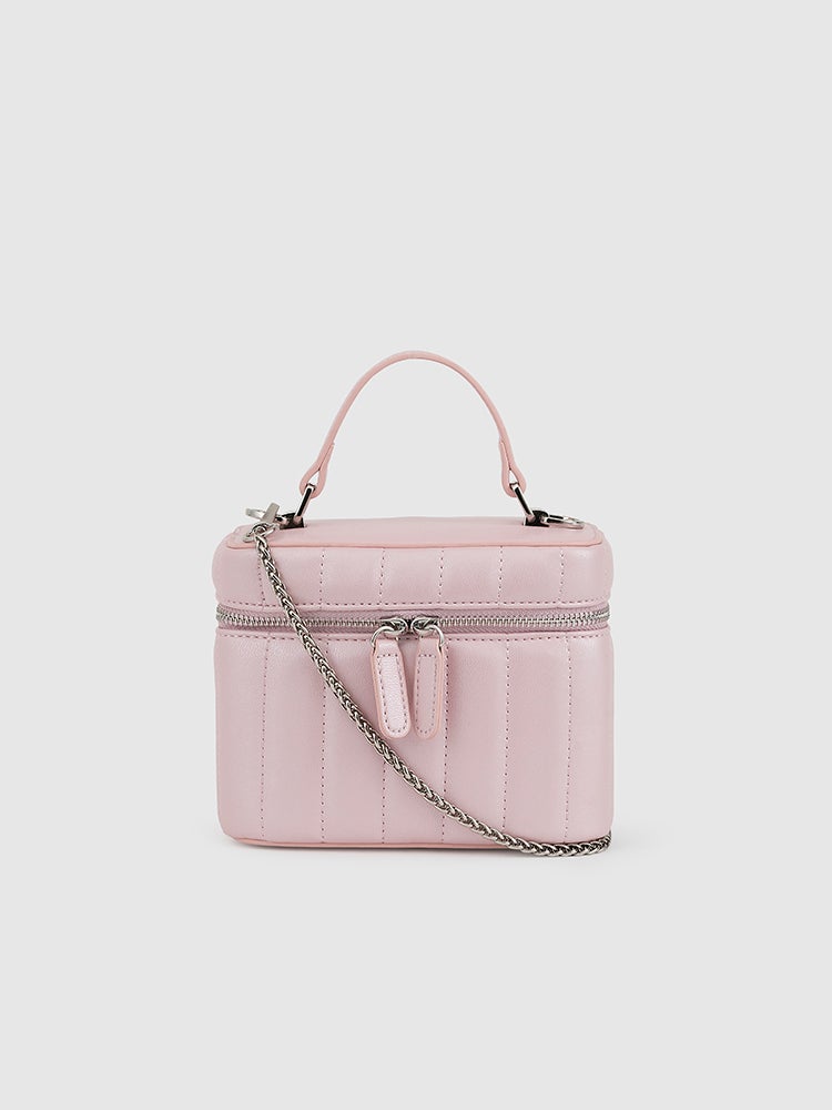 Faye satchel Bag - MIRAGGIO #color_dusty-pink