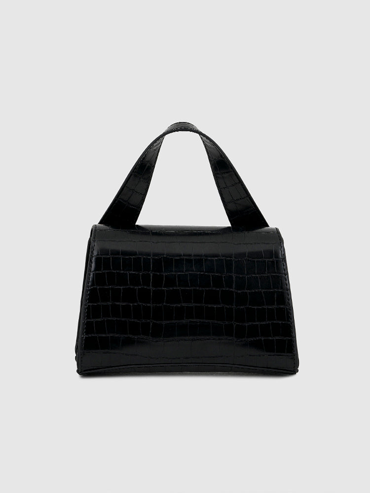 Akari Women's Satchel Bag - MIRAGGIO#color_black