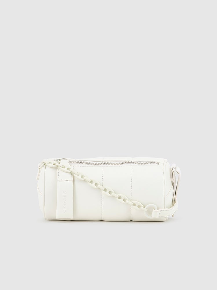 Esme Puffer Crossbody Bag - MIRAGGIO#color_white