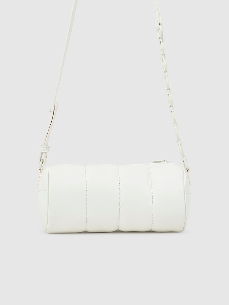 Esme Puffer Crossbody Bag - MIRAGGIO#color_white