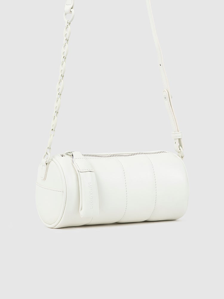 Esme Puffer Crossbody Bag - MIRAGGIO#color_white