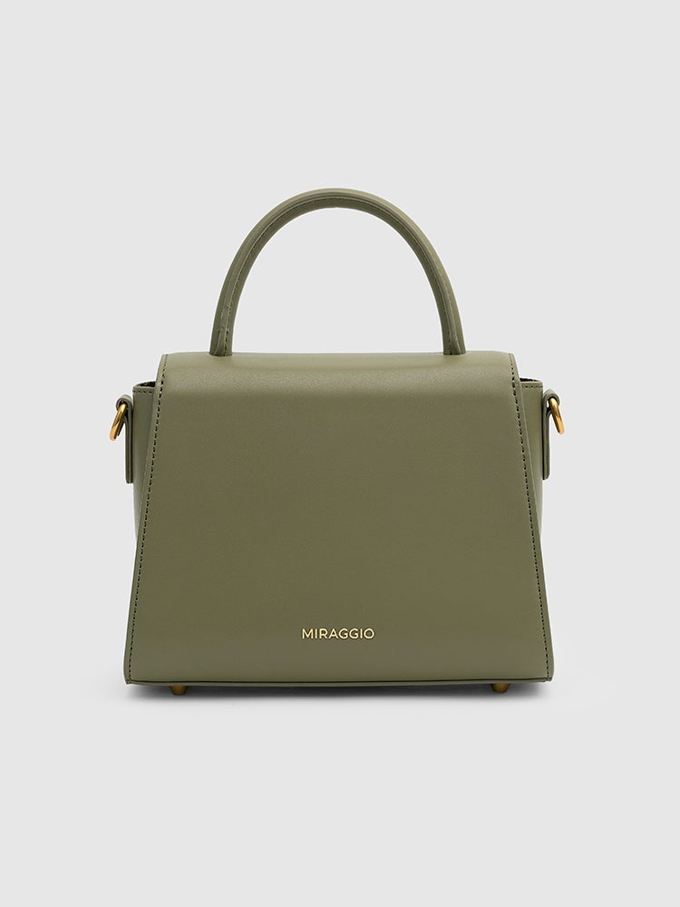 Thea Top Handle Bag - MIRAGGIO #color_green-olive