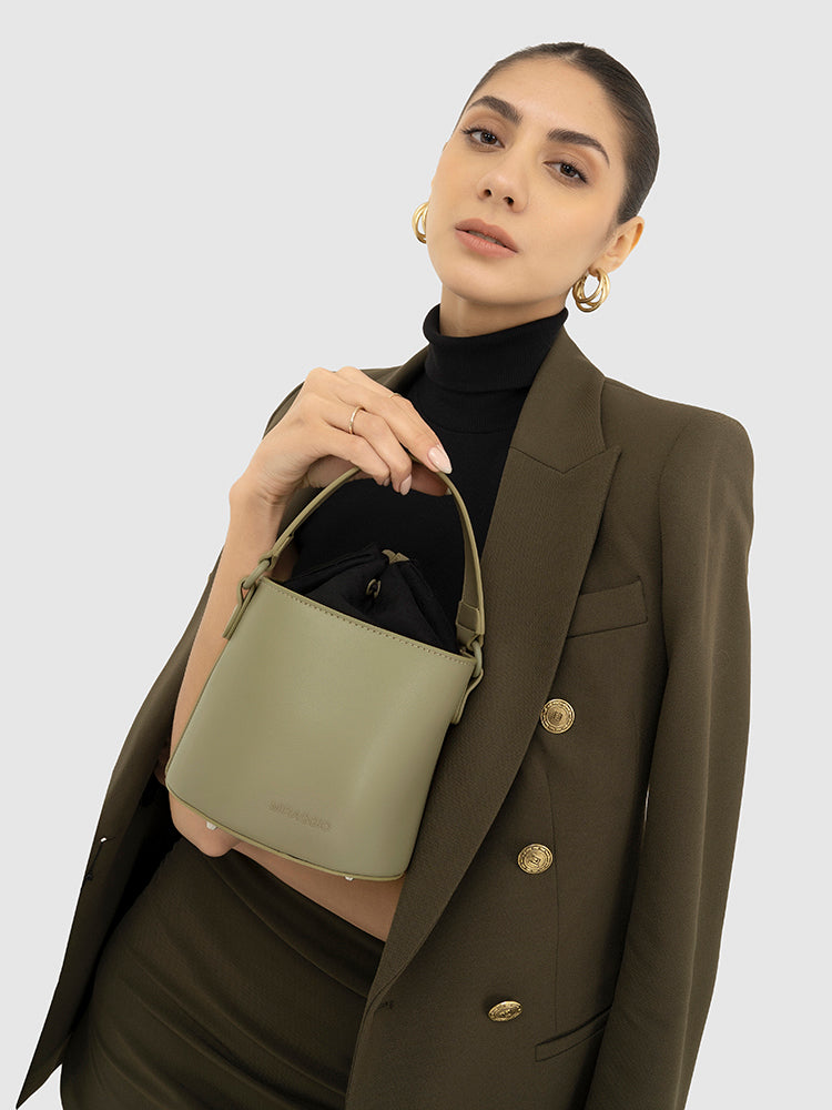 Akira Top Handle Bag - MIRAGGIO #color_pale-olive-green