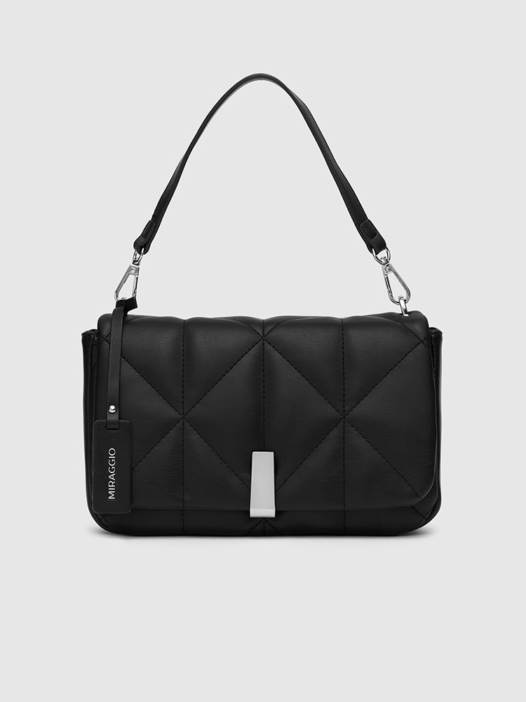 Genevieve Quilted Top Handle Sling Bag - MIRAGGIO